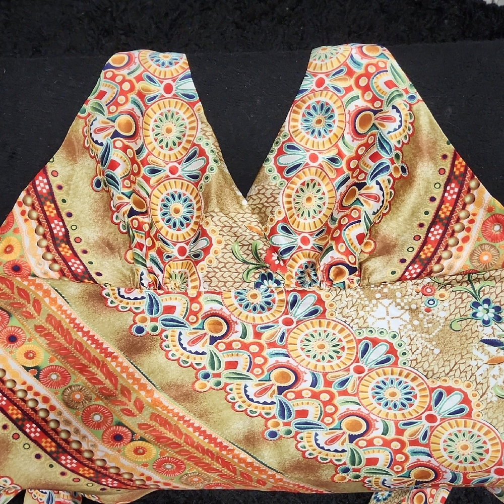 Cache Multicolor Geometric Blouse - image 1